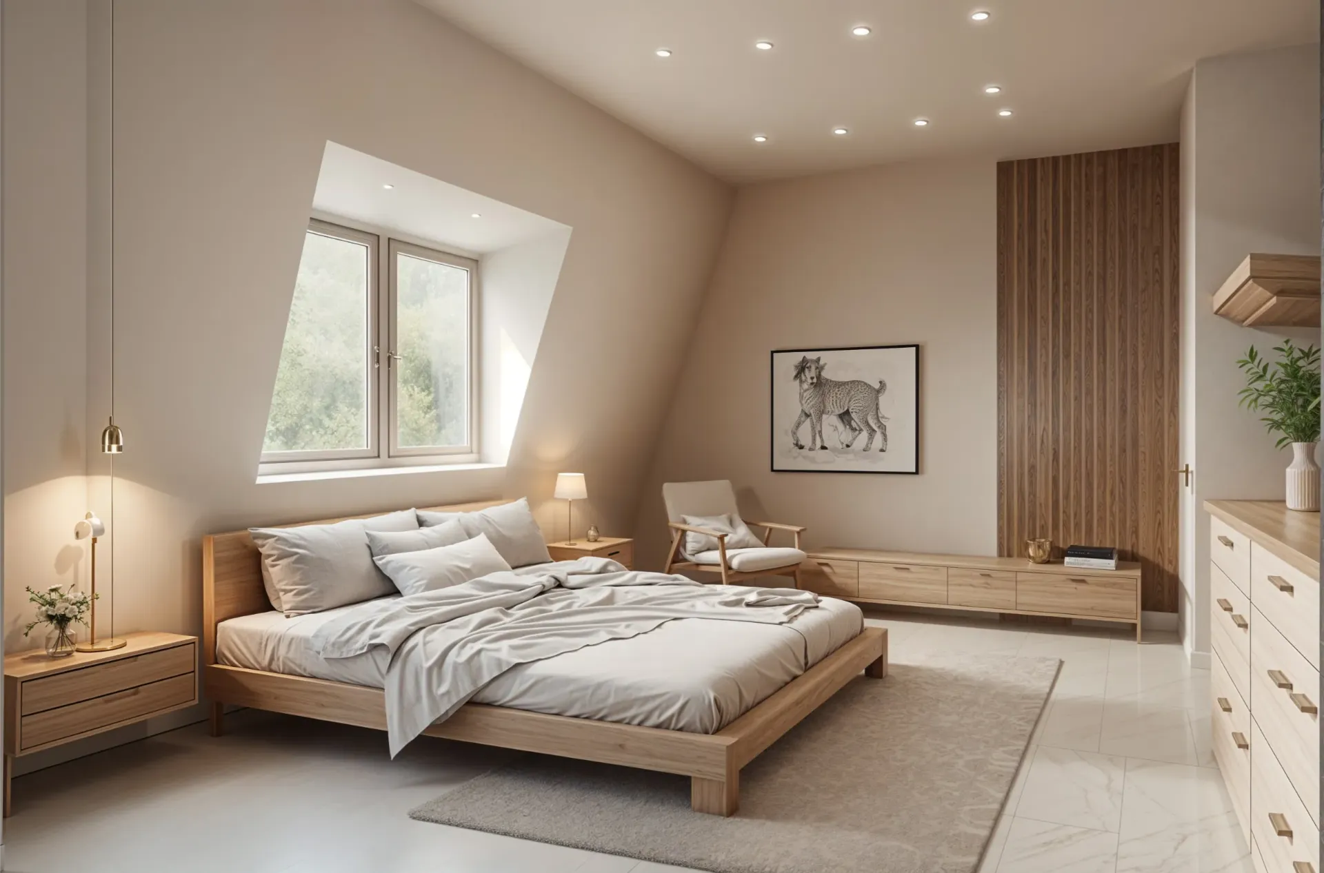 virtually staged room