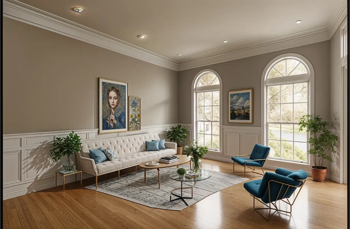 virtually staged room