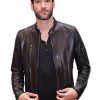 Lucifer Tom Ellis Brown Leather Jacket