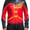 Superhero Robin Tim Drake Costume Leather Jacket