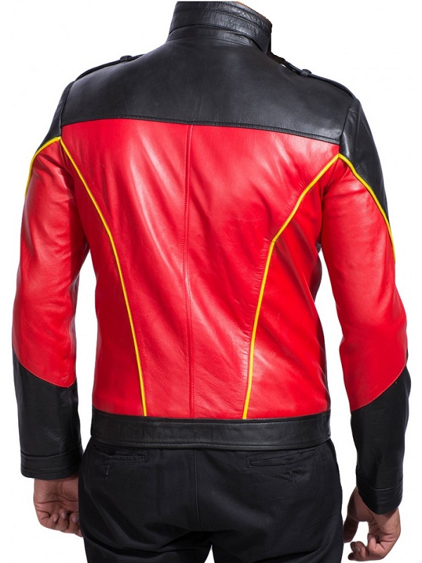 Robin Tim Drake Biker Jacket (2) Superhero Robin Tim Drake Leather Jacket