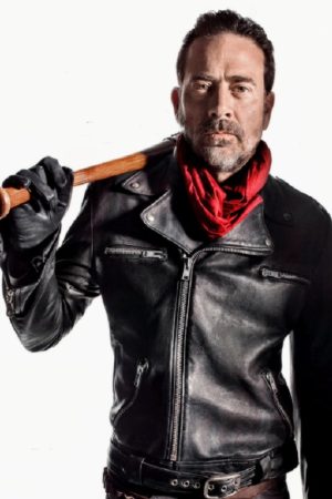 Walking Dead Negan Black Leather Jacket