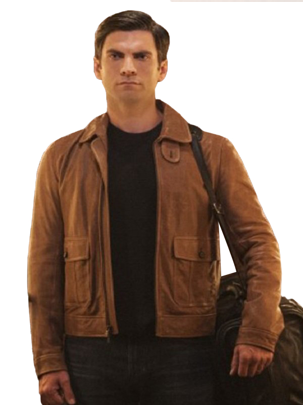 American-Horror-Story-John-Lowe-Brown-Jacket American Horror Story John Lowe Brown Leather Jacket