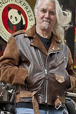 Billy Connolly Route 66 Biker Suede Leather Jacket