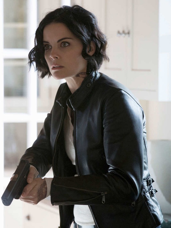 Jaimie Alexander Blindspot Leather Jacket (3) Jaimie Alexander Blindspot Jane Doe Leather Jacket