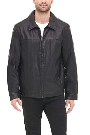 Stylish Men Classic Black Leather Jacket