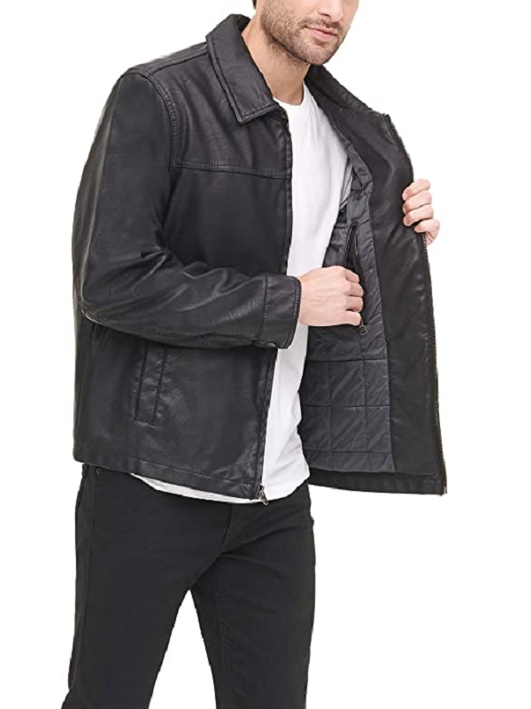 Men Classic Leather Jacket Stylish Men Classic Jacket