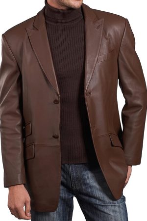Men Sport Brown Blazer