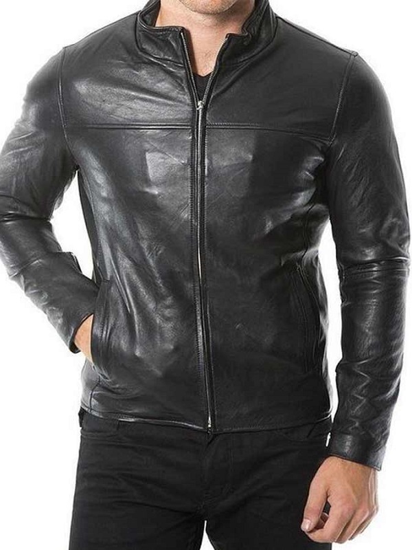 Mens Cafe Racer Black Jacket Mens Café Racer Black Jacket