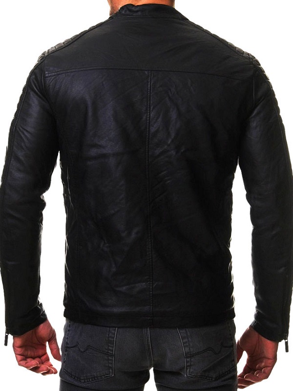 Mens Vintage Cafe Racer Jacket Vintage Cafe Racer Slim Fit Biker Jacket