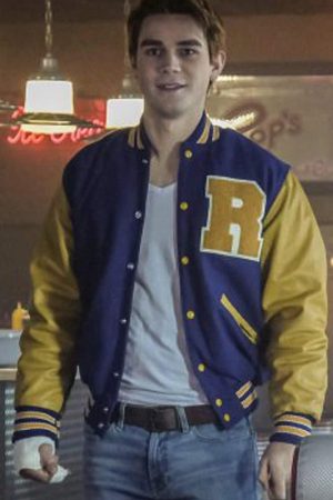 Riverdale KJ Apa Archie Andrews letterman Varsity Jacket