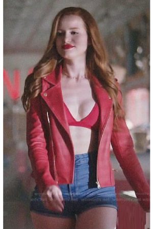 TV Drama Riverdale Madelaine Petsch Cheryl Blossom Red Jacket