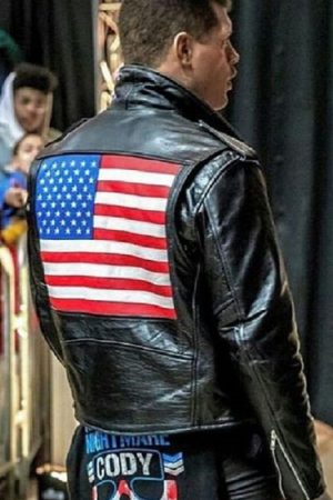 WWE Wrestler Cody Garrett Runnels US Flag Jacket
