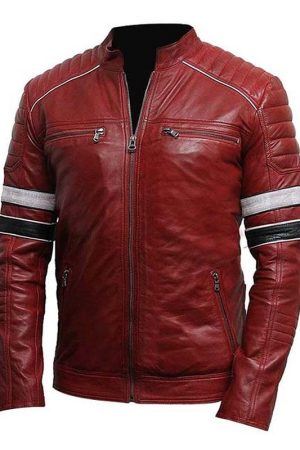Cafe Racer Jacket, Padded Shoulder Jacket