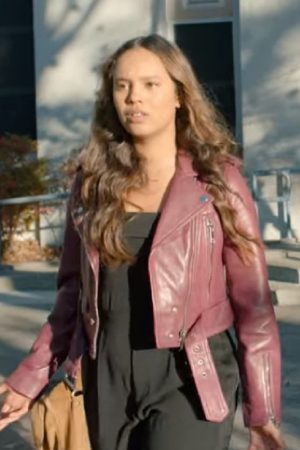 TV Drama 13 Reasons Why Jessica Davis Leather Jacket