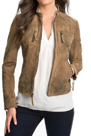 Nina Dobrev Vampire Diaries Elena Gilbert Brown Jacket