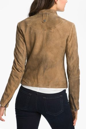 Nina Dobrev Vampire Diaries Brown Jacket