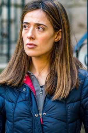 Marina Squerciati Absolution Kim Burgess Puffer Bomber Blue Jacket