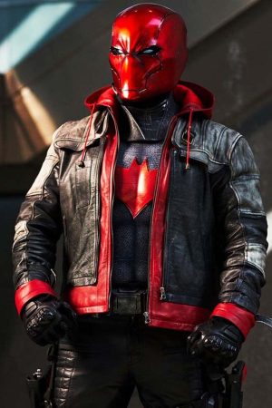 Video Game and movie character Batman Arkham Knight Leather Hooded Jacket