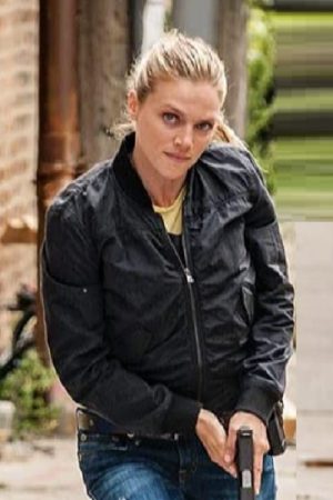 Hailey Upton Wearing Bomber Jacket In Brothers Keeper