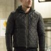 Jesse Lee Soffer Wearing A Stylish Quilted Jacket In TV Series Chicago P.D.