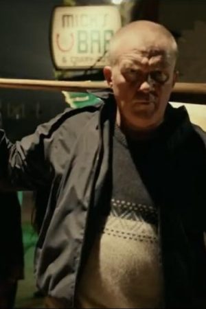 Anthony Michael Hall Wearing Black Jacket In Halloween Kills Movie