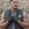 JD Pardo Wearing Leather Vest In Mayans Snakeskin