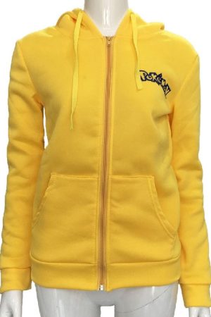 Video Game Pokémon Detective Pikachu Yellow Hoodie