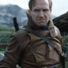 Ralph Fiennes Wearing Brown Leather Coat In The King's Man Film