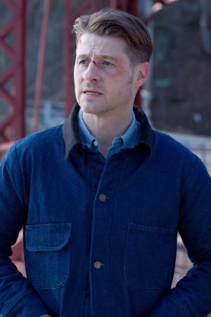Ben McKenzie Wearing Blue Jacket In Gotham