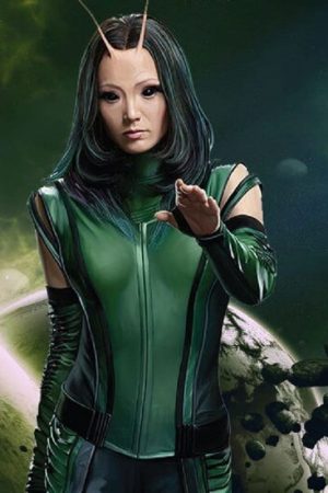 Pom Klementieff Wearing Green Vest in Guardians of the Galaxy Vol. 2 Film