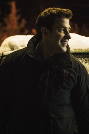 John Krasinski Wearing Black Bomer Jacket In Tom Clancy's Jack Ryan