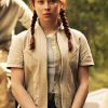 Mina Sundwall Wearing Half Sleeves Cotton Jacket In Lost in Space as Penny Robinson