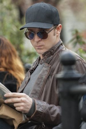 Actor Wil Traval Wearing Brown Leather Jacket In Jessica Jones Series