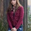 Chloë Grace Moretz Wearing Maroon Jacket In If I Stay as Mia Hall