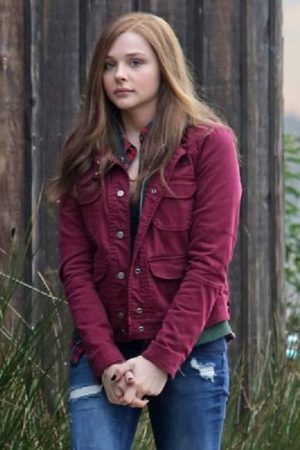 Chloë Grace Moretz Wearing Maroon Jacket In If I Stay as Mia Hall