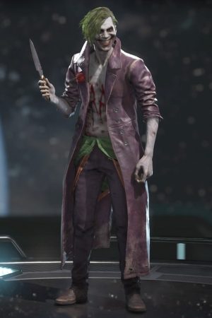 Kevin Pollak Wearing Purple Coat In Injustice as Joker