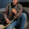 Movie The Marksman Jim Actor Liam Neeson Wearing Green Quilted Vest