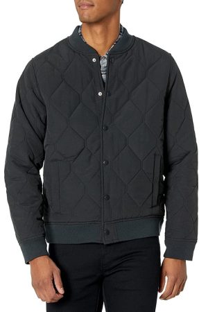 A Men Wearing Quilted Liner Jacket
