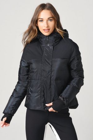 A Young Women Wearing Lightweight Lolita Bomber Jacket