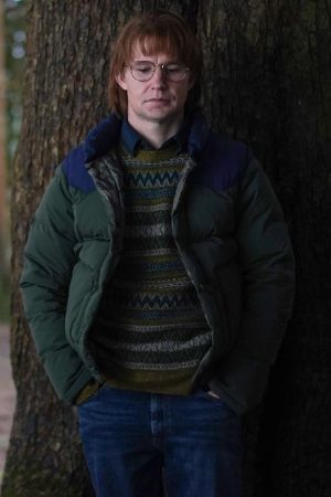 Actor Brian Geraghty Wearing Green Bomber Jacket In Big Sky as Ronald Pergman