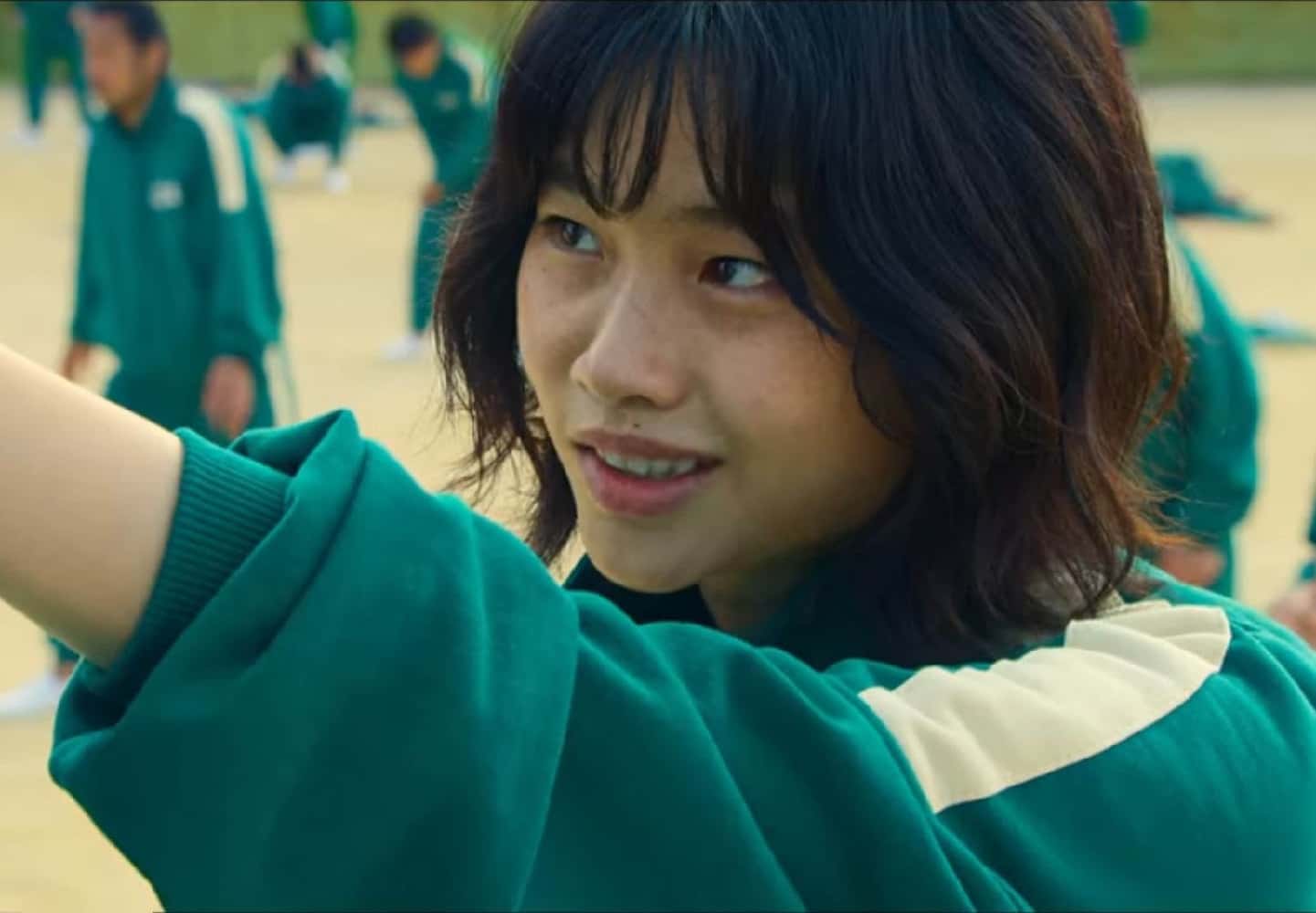 Jung Hoyeon Wearing Green Jacket In Squid Game as Kang Sae-byeok