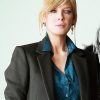 Kelly Reilly Wearing Black Wool Coat In Yellowstone season Meaner Than Evil as Beth Dutton