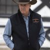 Actor Kevin Costner Wearing Black Vest In Tv Series Yellowstone as John Dutton