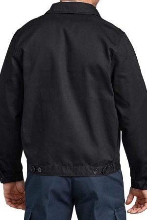 A men wearing Classic Lightweight Black Jacket