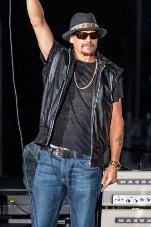 Kid-Rock Black Leather Vest