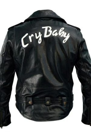 Johnny Depp Wearing Cry Baby Leather Jacket