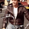 Actor Henry Winkler Wearing Brown Leather Jacket In Happy Days as Arthur Fonzie Fonzarelli