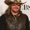 Singer Kid Rock Wearing Brown Leather Vest