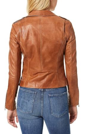 A Women Wearing Brown Jacket